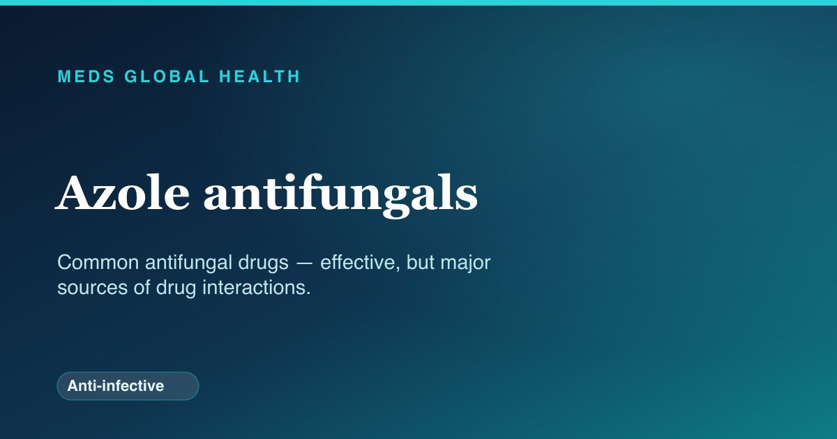 Azole antifungals (Anti-infective) — Meds Global Health drug-class reference