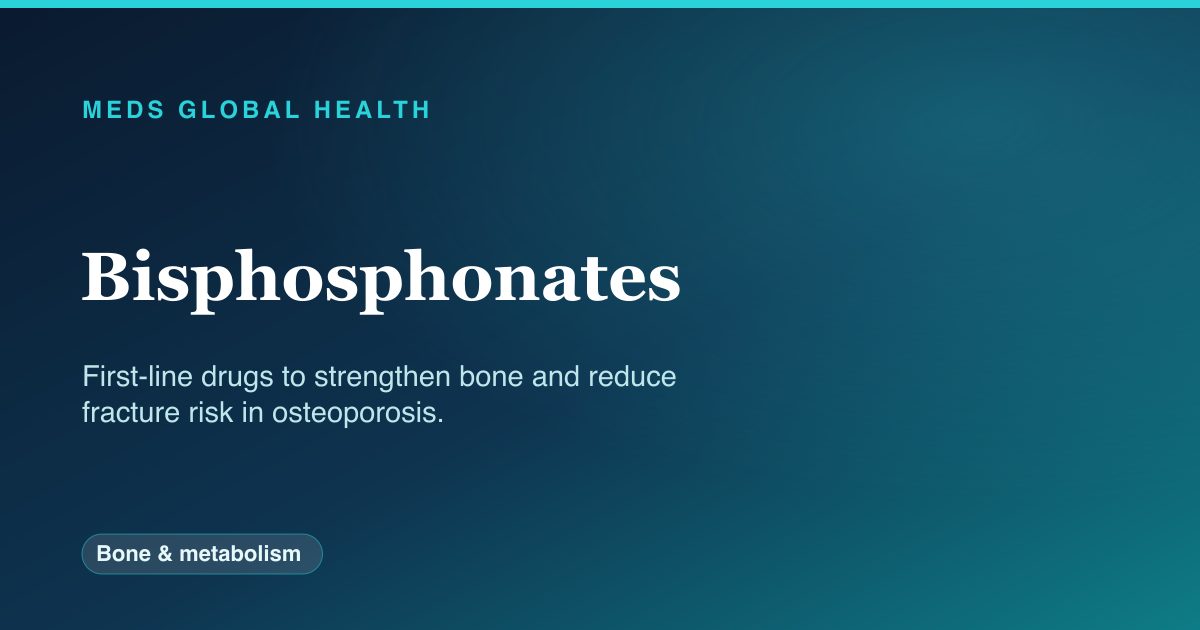 Bisphosphonates (Bone & metabolism) — Meds Global Health drug-class reference