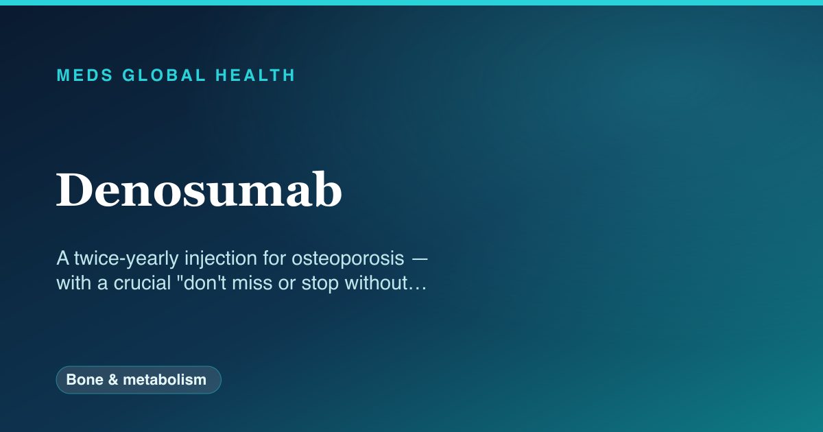 Denosumab (Bone & metabolism) — Meds Global Health drug-class reference