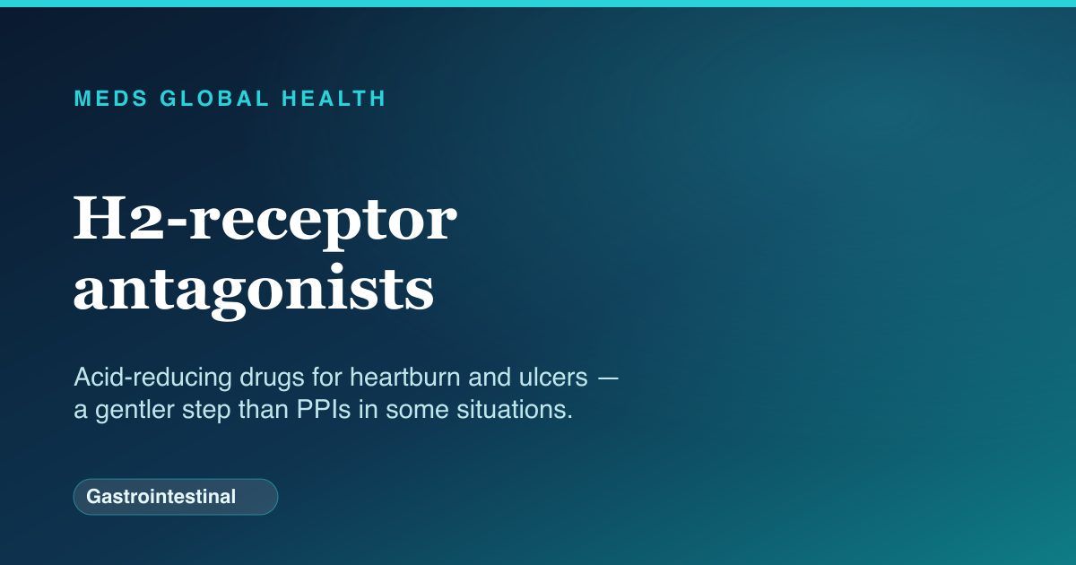 H2-receptor antagonists (Gastrointestinal) — Meds Global Health drug-class reference