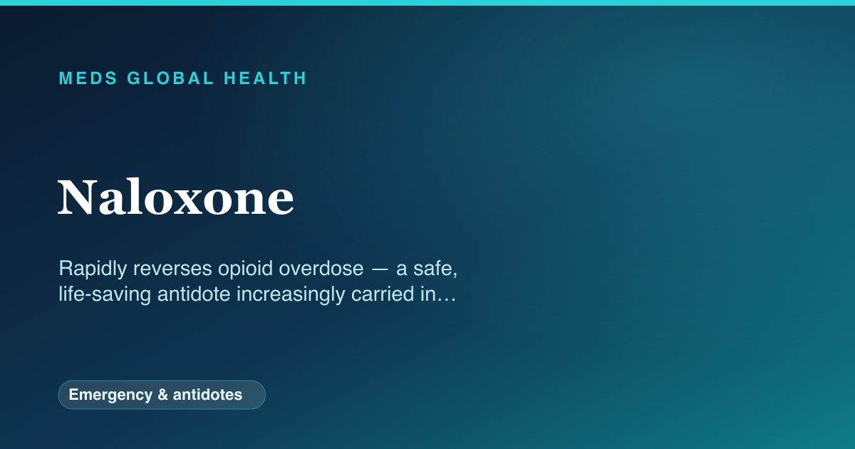 Naloxone (Emergency & antidotes) — Meds Global Health drug-class reference