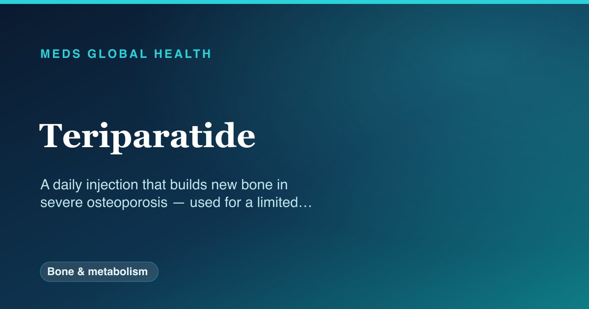 Teriparatide (Bone & metabolism) — Meds Global Health drug-class reference