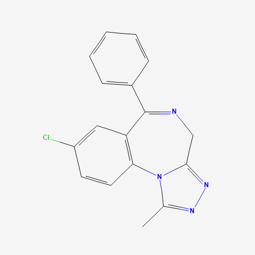 2D chemical (molecular) structure of Alprazolam