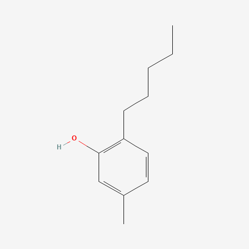 2D chemical (molecular) structure of Amylmetacresol