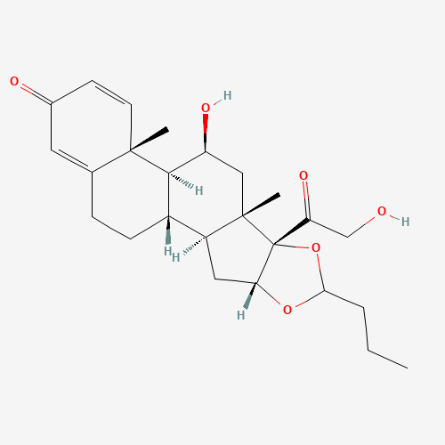 2D chemical (molecular) structure of Budesonide