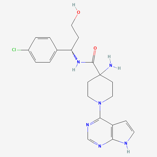 2D chemical (molecular) structure of Capivasertib