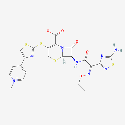 2D chemical (molecular) structure of Ceftaroline fosamil
