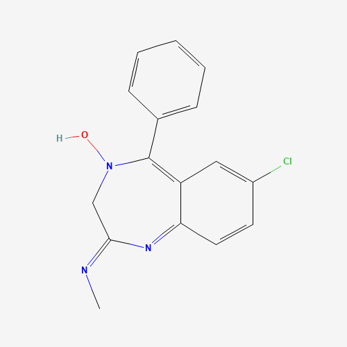 2D chemical (molecular) structure of Chlordiazepoxide