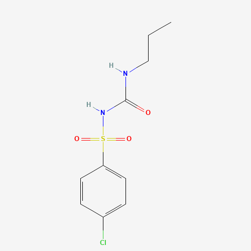 2D chemical (molecular) structure of Chlorpropamide