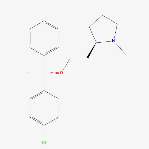 2D chemical (molecular) structure of Clemastine