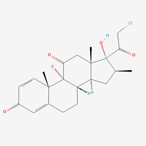 2D chemical (molecular) structure of Clobetasone