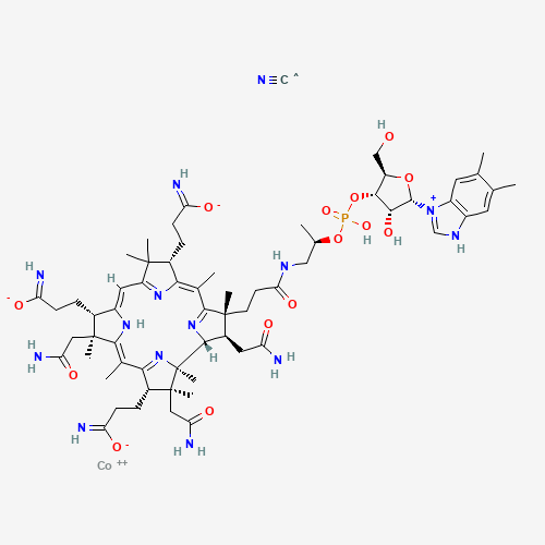 2D chemical (molecular) structure of Cyanocobalamin