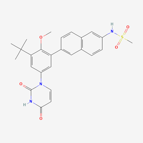 2D chemical (molecular) structure of Dasabuvir