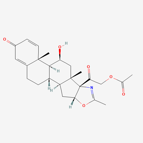 2D chemical (molecular) structure of Deflazacort
