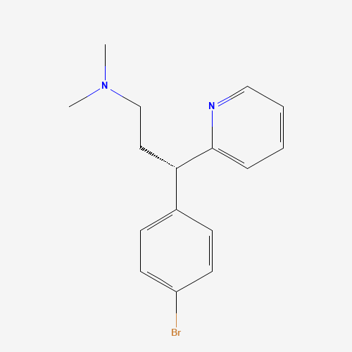 2D chemical (molecular) structure of Dexbrompheniramine