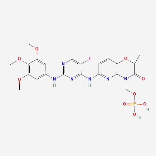 2D chemical (molecular) structure of Fostamatinib