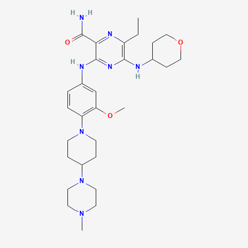 2D chemical (molecular) structure of Gilteritinib