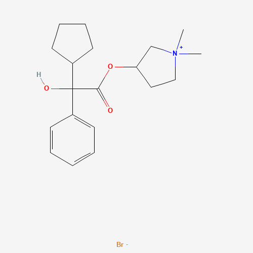 2D chemical (molecular) structure of Glycopyrronium
