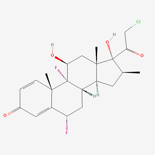 2D chemical (molecular) structure of Halobetasol