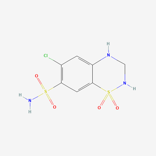 2D chemical (molecular) structure of Hydrochlorothiazide