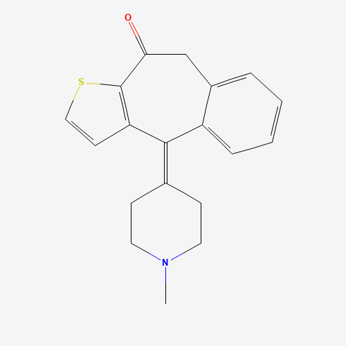 2D chemical (molecular) structure of Ketotifen