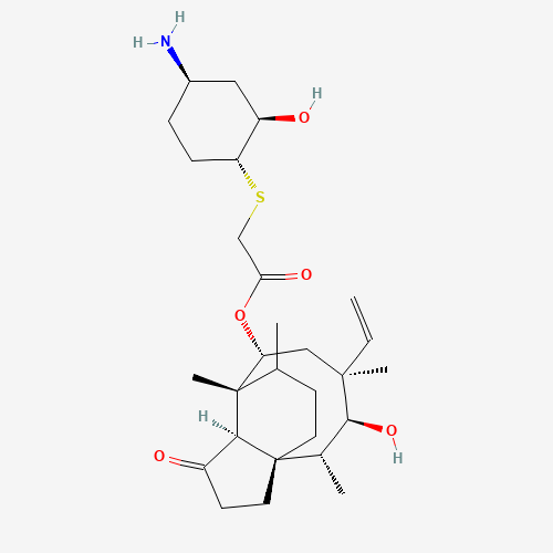 2D chemical (molecular) structure of Lefamulin