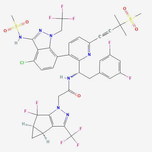 2D chemical (molecular) structure of Lenacapavir