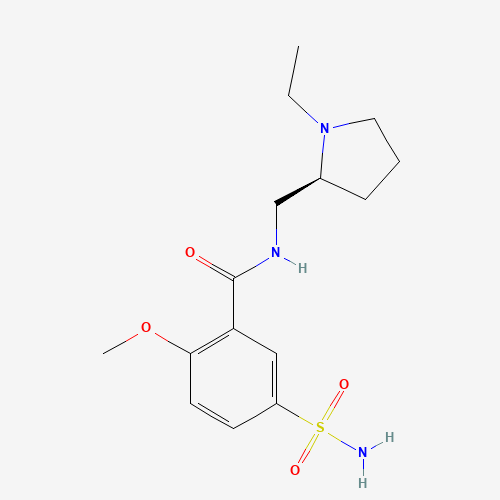 2D chemical (molecular) structure of Levosulpiride