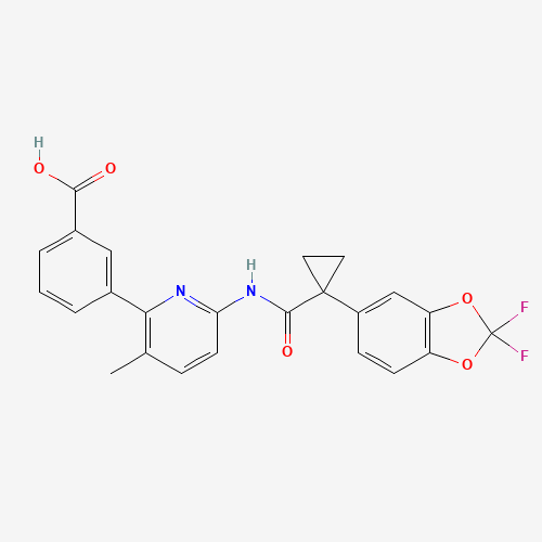 2D chemical (molecular) structure of Lumacaftor