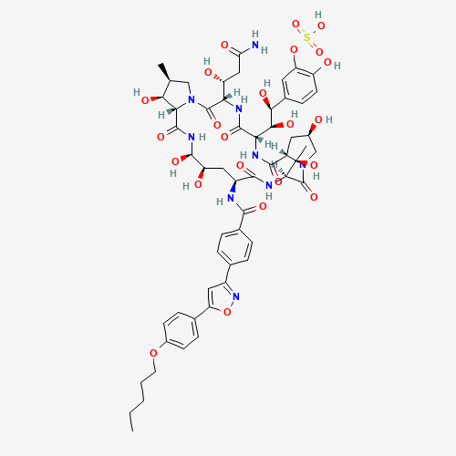 2D chemical (molecular) structure of Micafungin