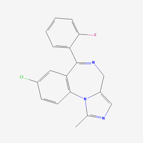 2D chemical (molecular) structure of Midazolam