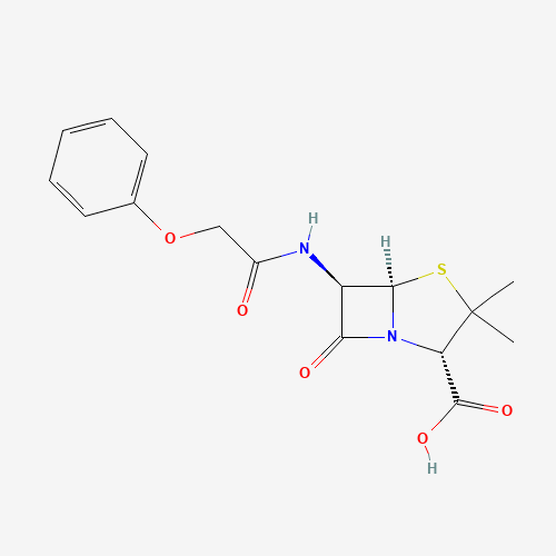 2D chemical (molecular) structure of Phenoxymethylpenicillin
