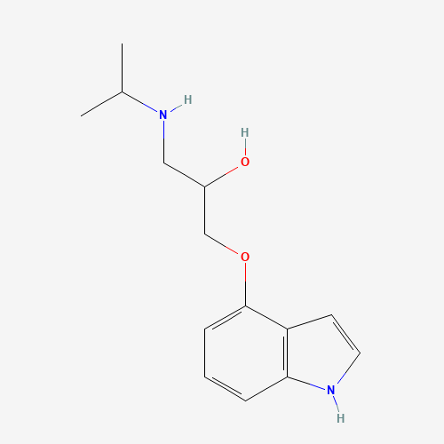 2D chemical (molecular) structure of Pindolol
