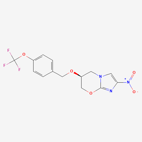 2D chemical (molecular) structure of Pretomanid