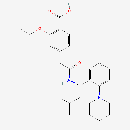 2D chemical (molecular) structure of Repaglinide