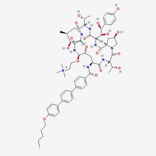 2D chemical (molecular) structure of Rezafungin