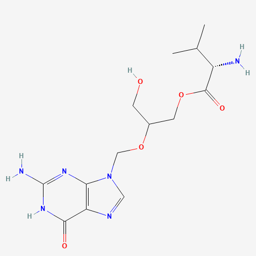 2D chemical (molecular) structure of Valganciclovir