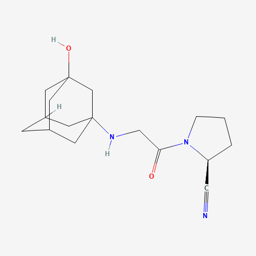 2D chemical (molecular) structure of Vildagliptin