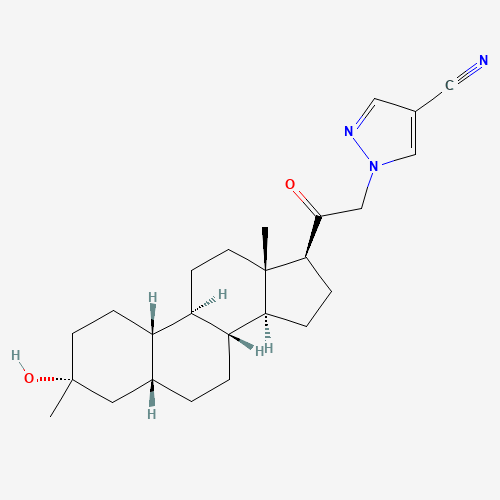 2D chemical (molecular) structure of Zuranolone